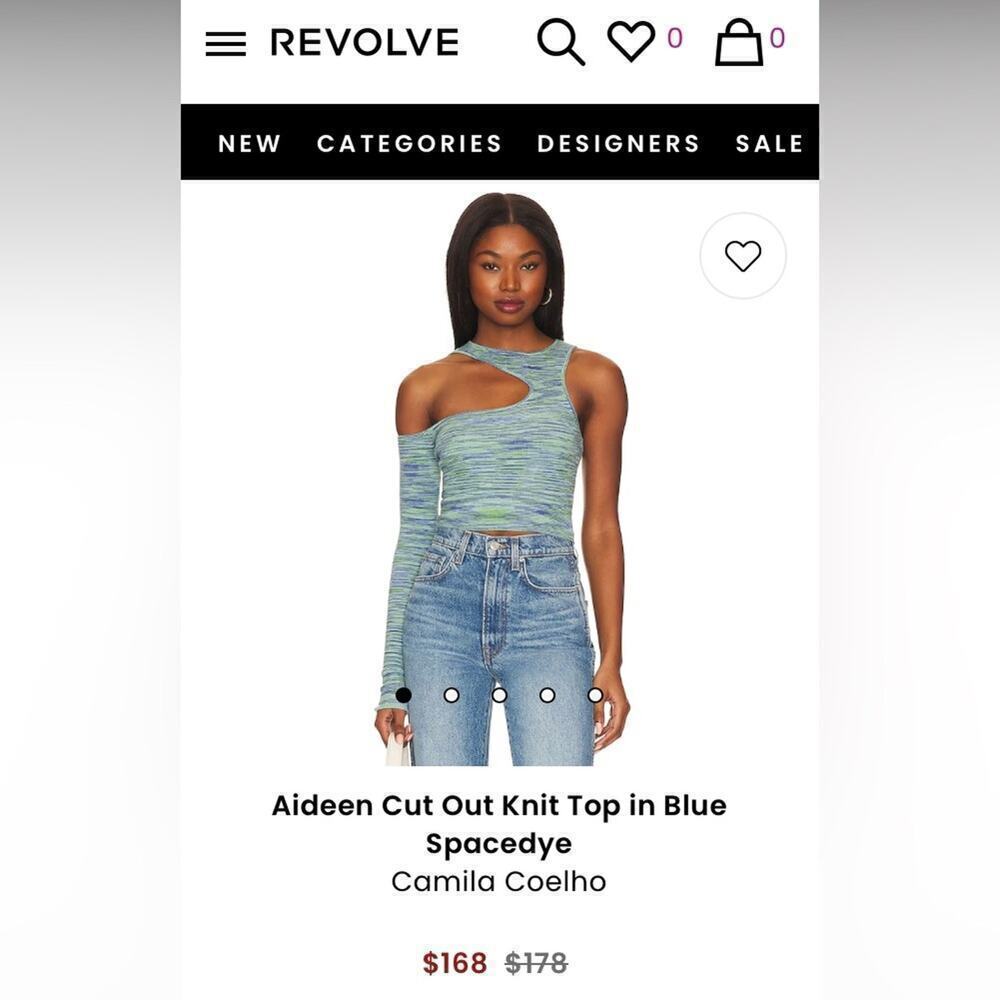NWT * CAMILA COELHO x REVOLVE  Aideen Cutout Knit Top Revolve - $178.